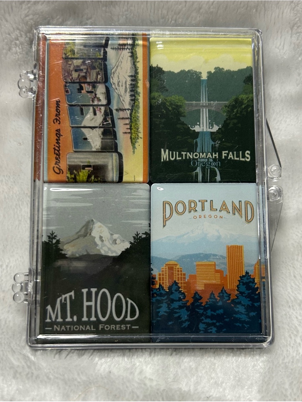 4 Lucy Lu Mighty Magnets Oregon Souvenir Multnomah Falls Mt Hood Portland